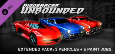 Ridge Racer Unbounded - Extended Pack: 3 Vehicles + 5 Paint Jobs