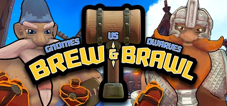 Cover des Steamspiels Brew & Brawl - Gnomes vs Dwarves